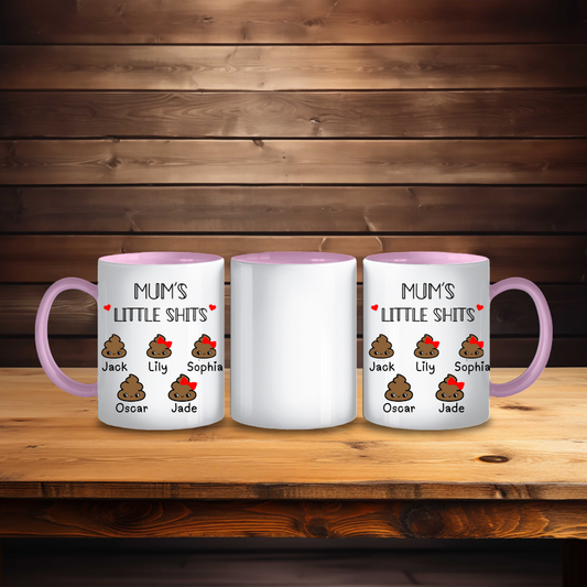 Personalised Mum's Little Sh*ts Coffee Mug