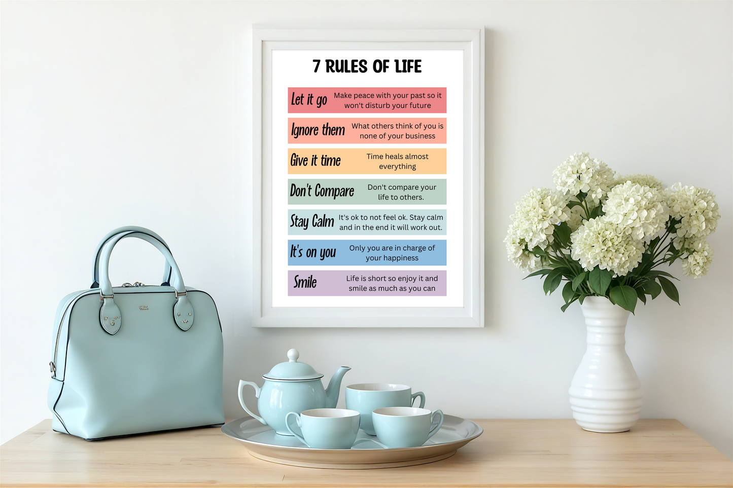7 Rules of Life Print