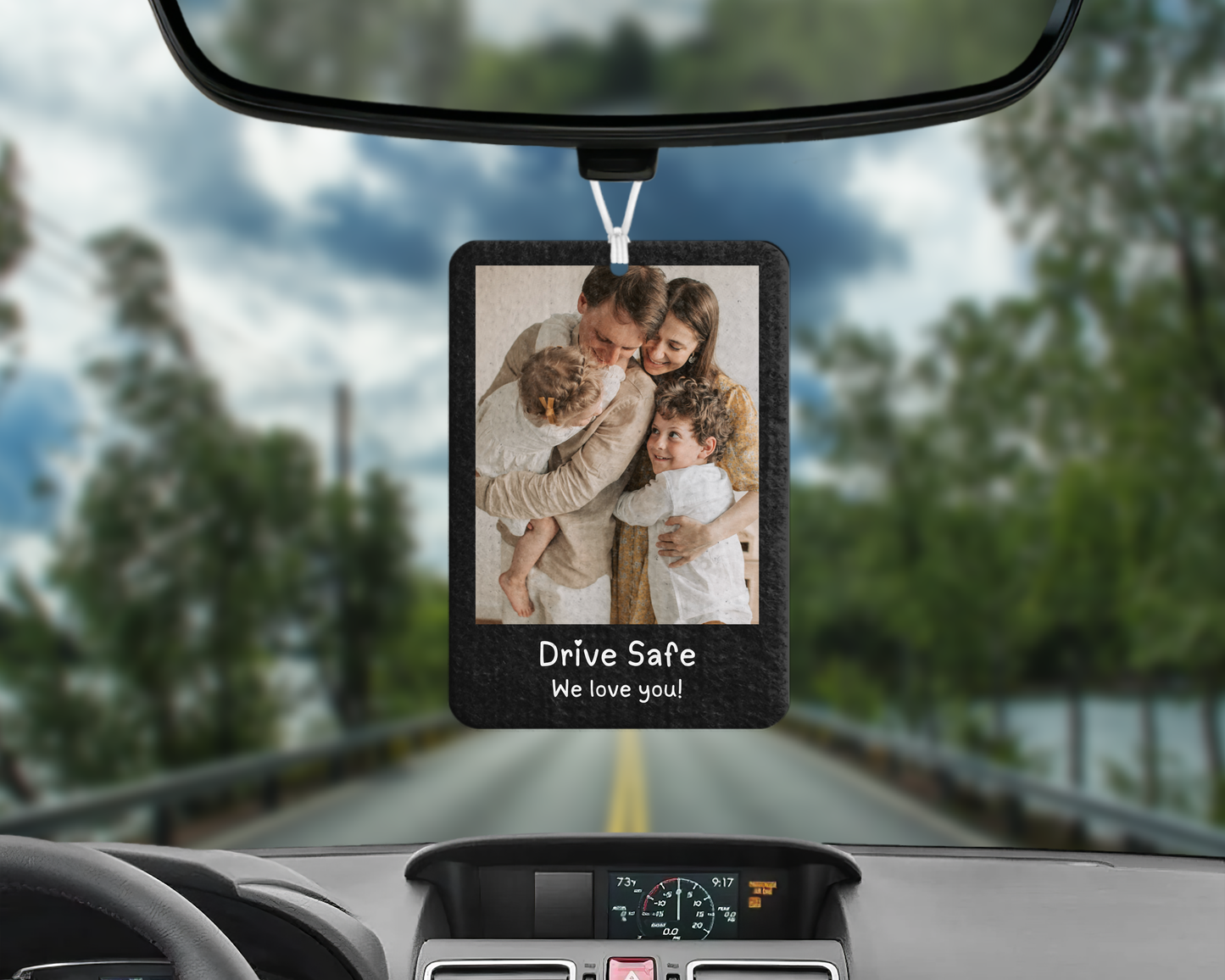Personalised Drive Safe Photo Air Freshener | Custom Car Air Freshener | Gift for Him & Her