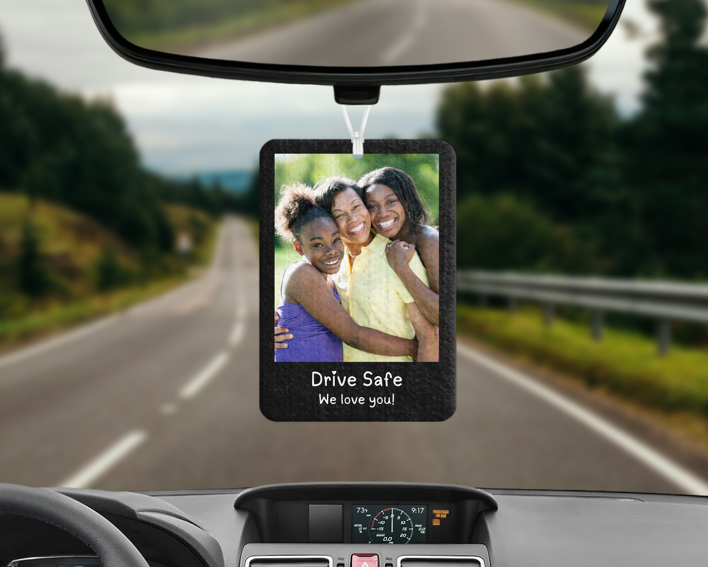 Personalised Drive Safe Photo Air Freshener | Custom Car Air Freshener | Gift for Him & Her