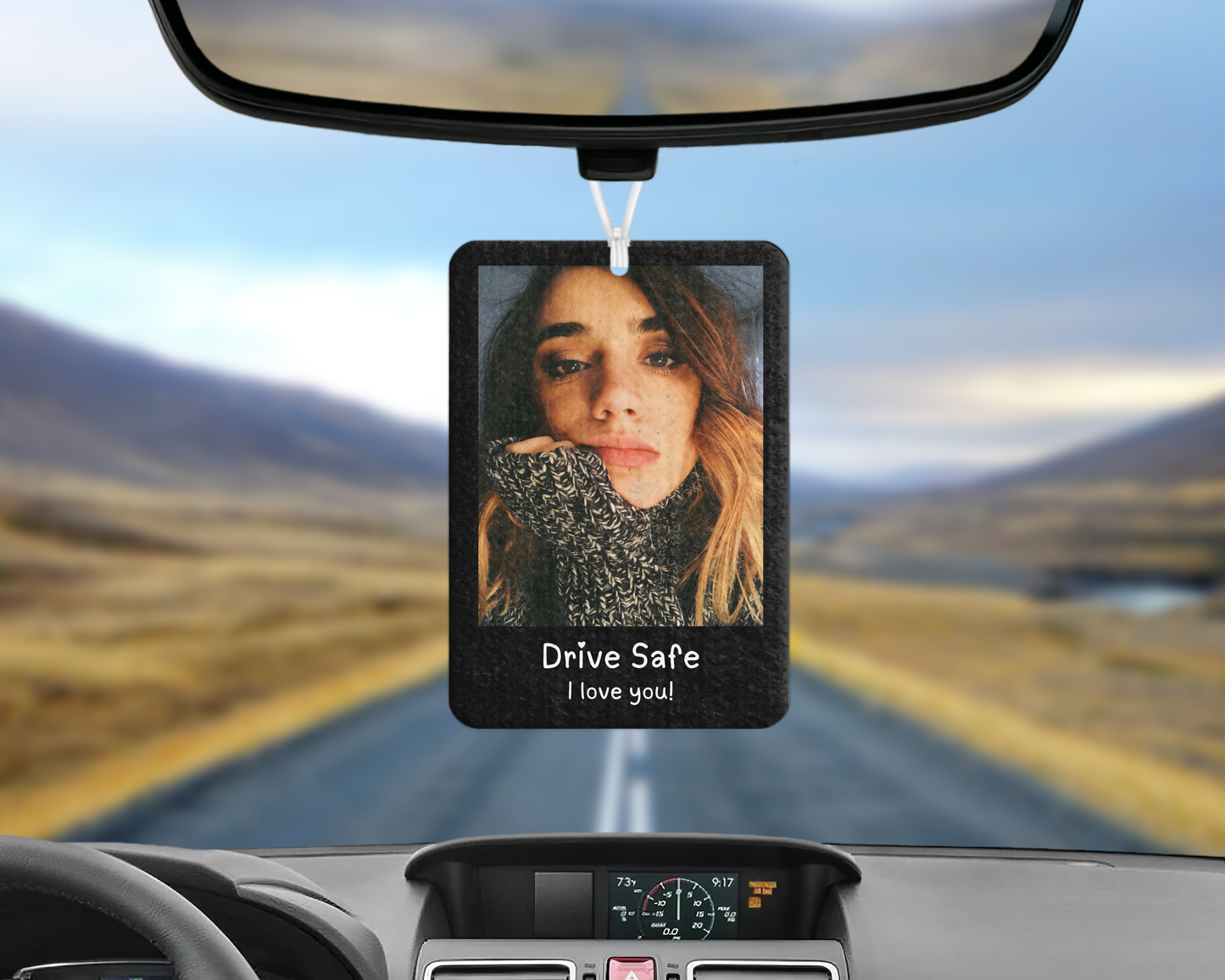 Personalised Drive Safe Photo Air Freshener | Custom Car Air Freshener | Gift for Him & Her