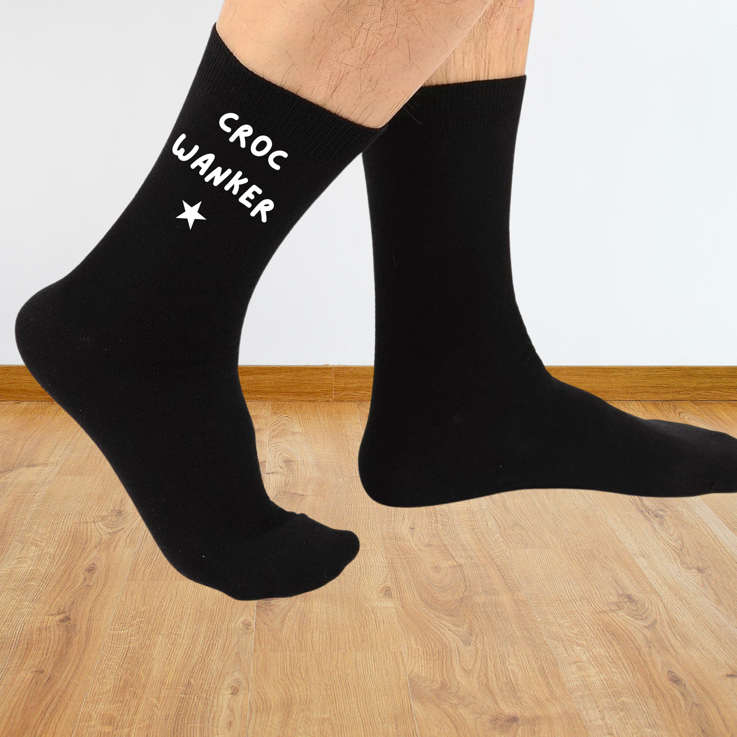 Funny Custom Text Socks - Unisex Novelty Gift