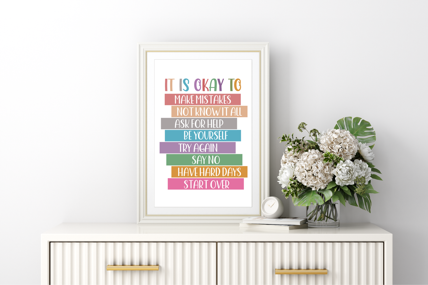 It’s Okay To…” Mental Health Print