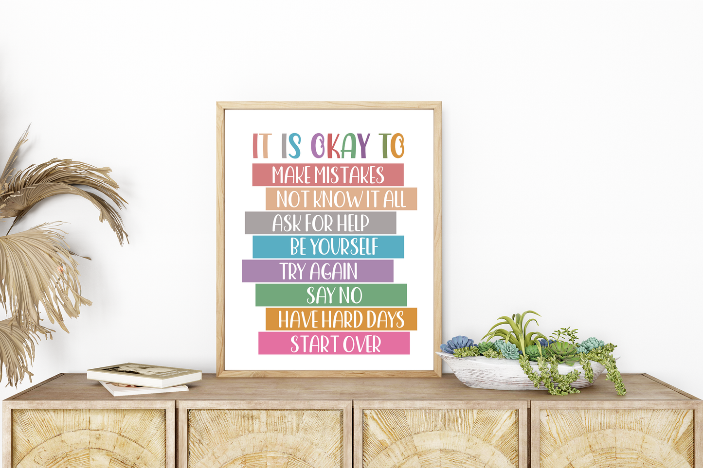 It’s Okay To…” Mental Health Print