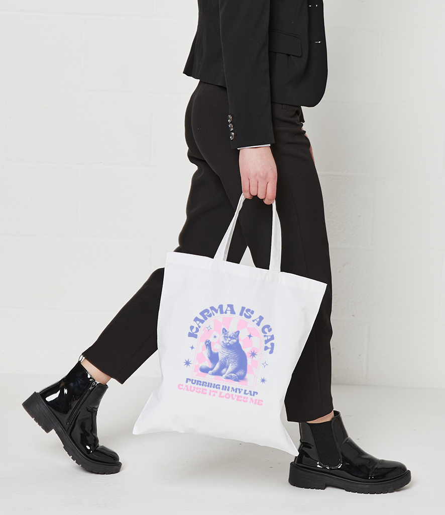 Karma is a Cat Tote Bag