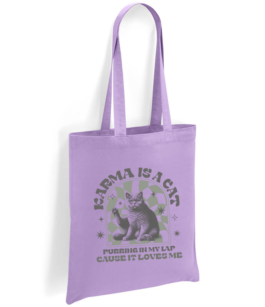 Karma is a Cat Tote Bag