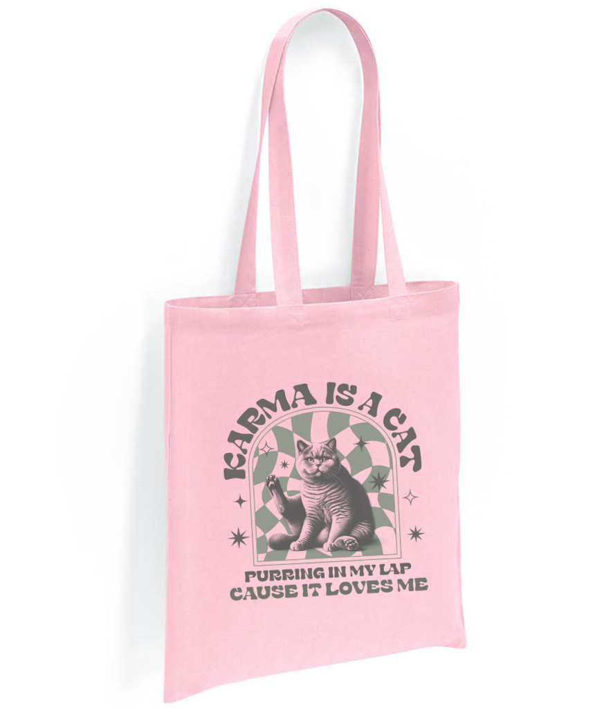 Karma is a Cat Tote Bag