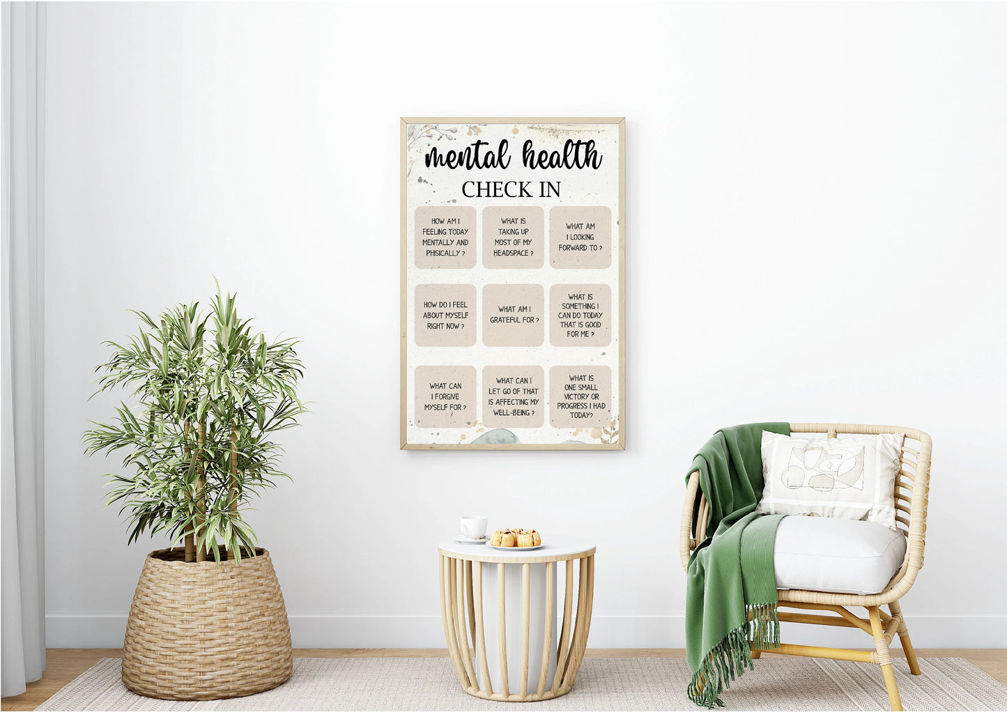 Mental Health Check In Print