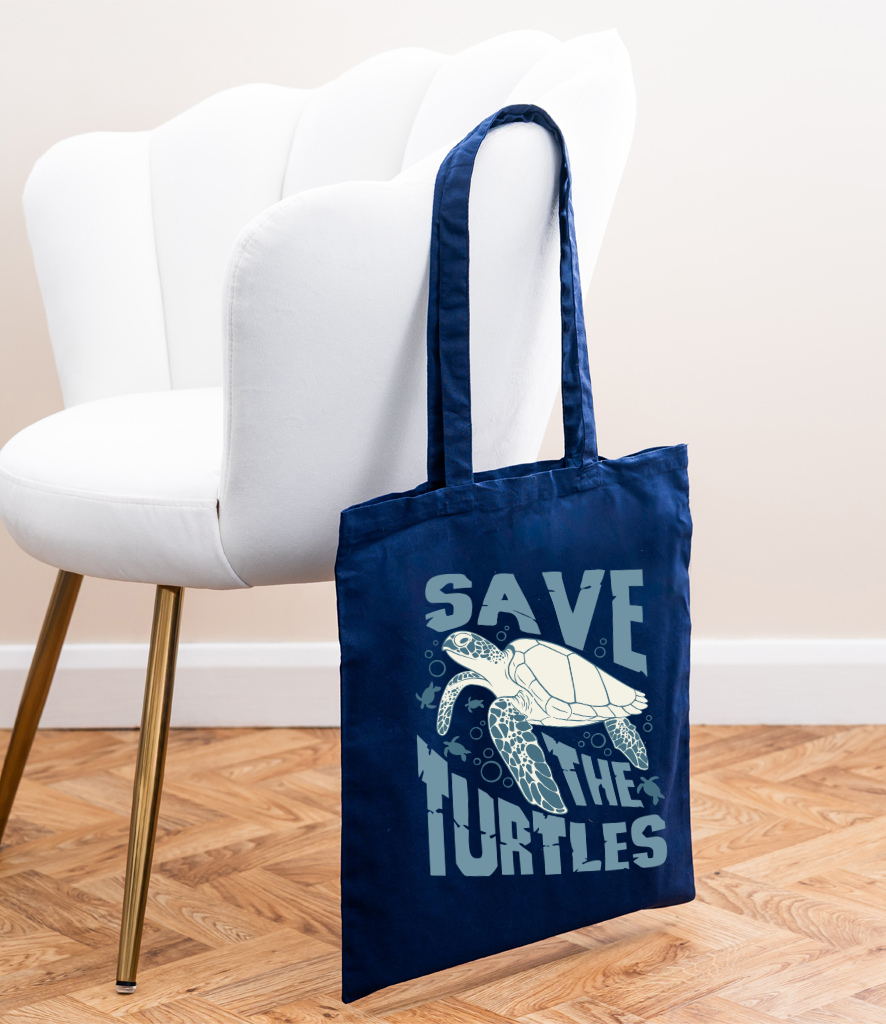 Save the Turtles Tote Bag