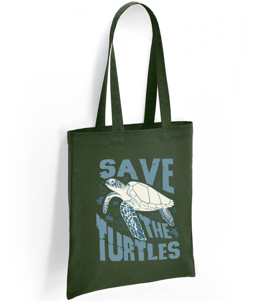 Save the Turtles Tote Bag