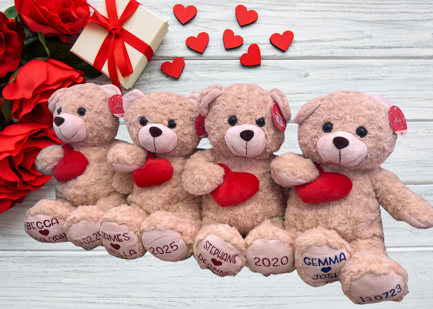 Personalised Valentines Day Bear, Valentines Plush