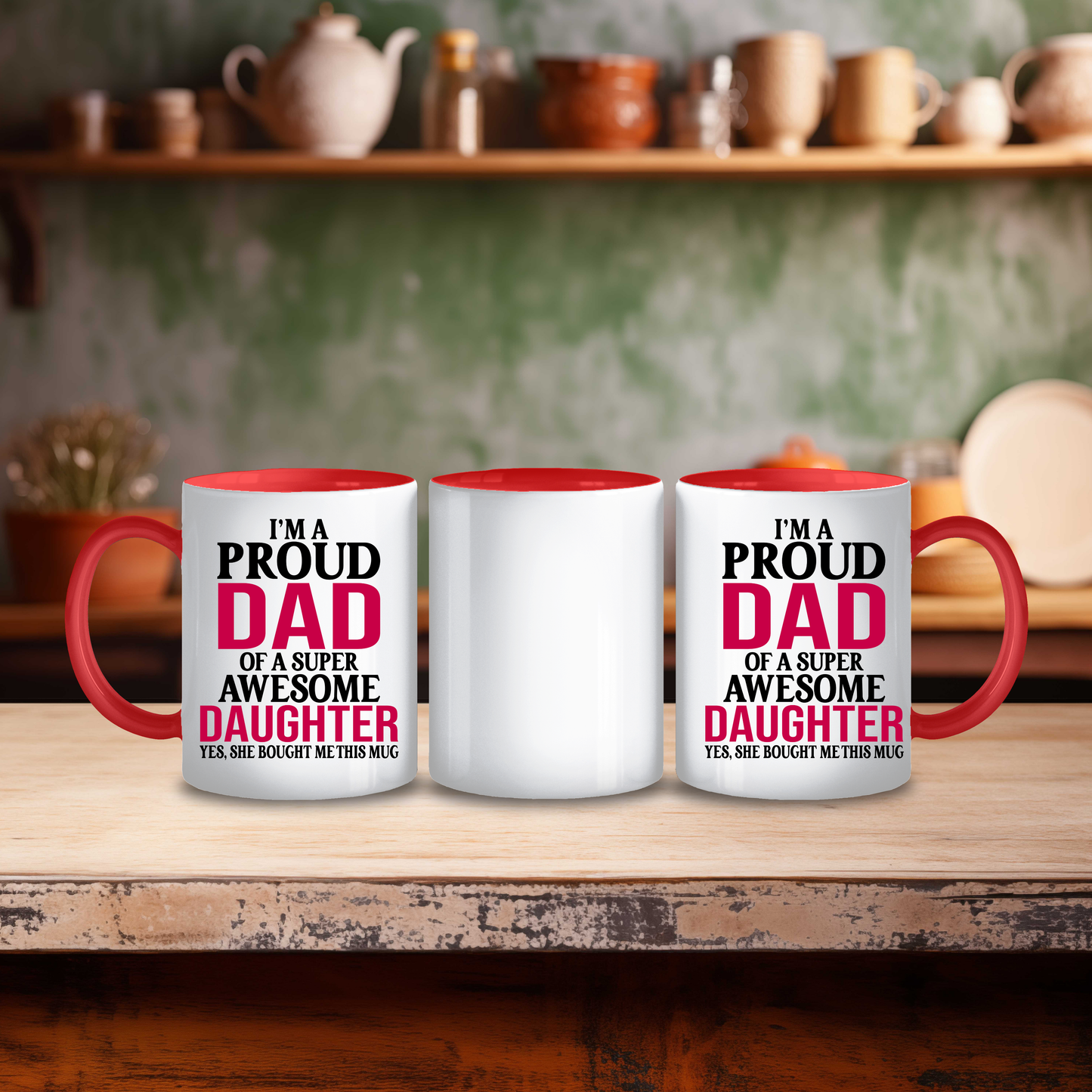 Funny Father of an Awesome Daughter Mug