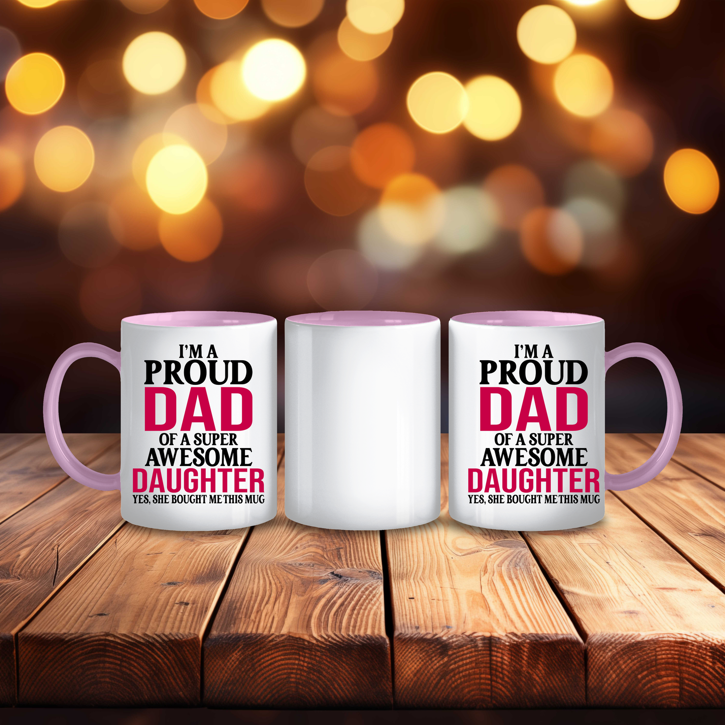 Funny Father of an Awesome Daughter Mug
