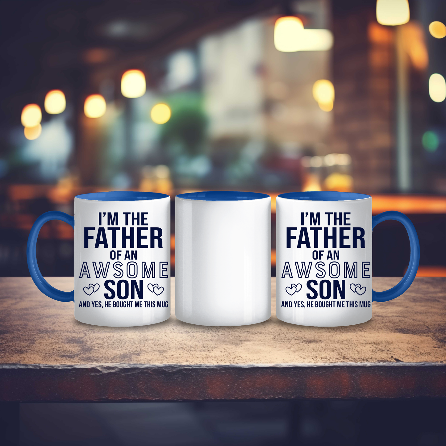 Funny Father of an Awesome Son Mug