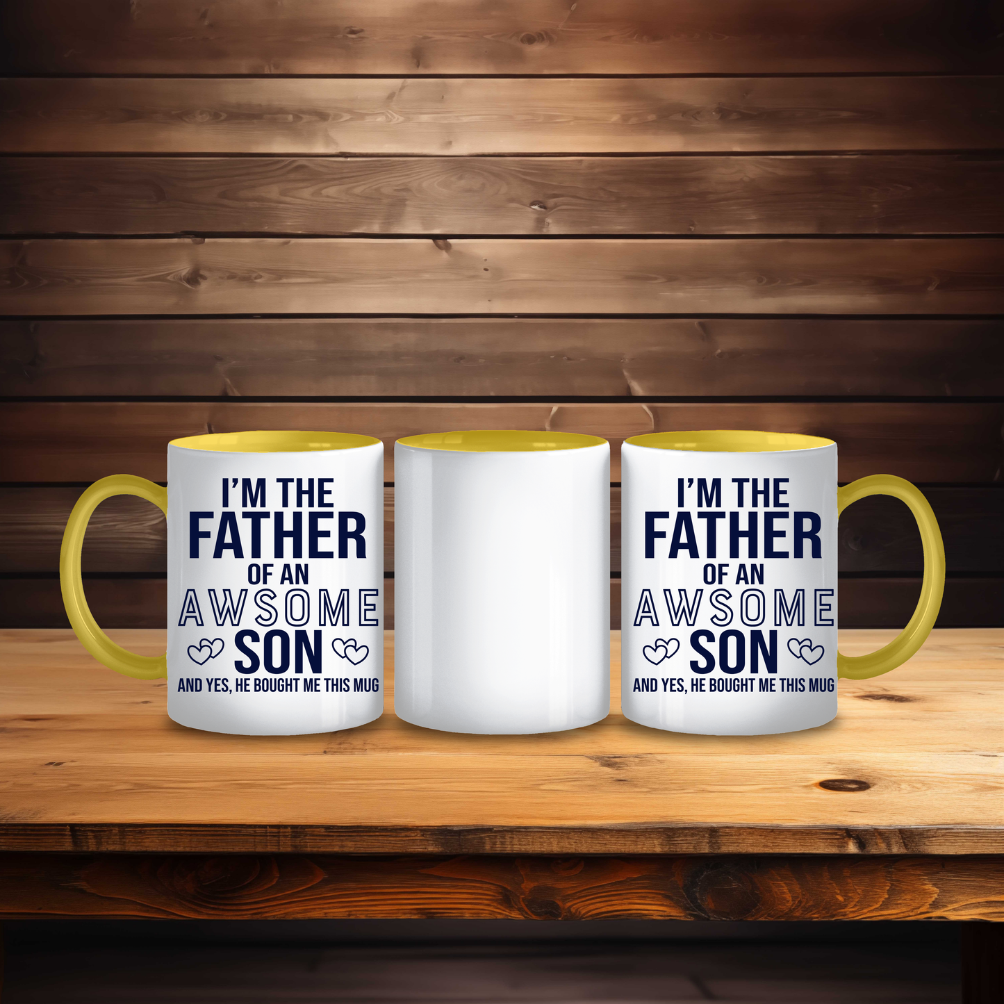 Funny Father of an Awesome Son Mug