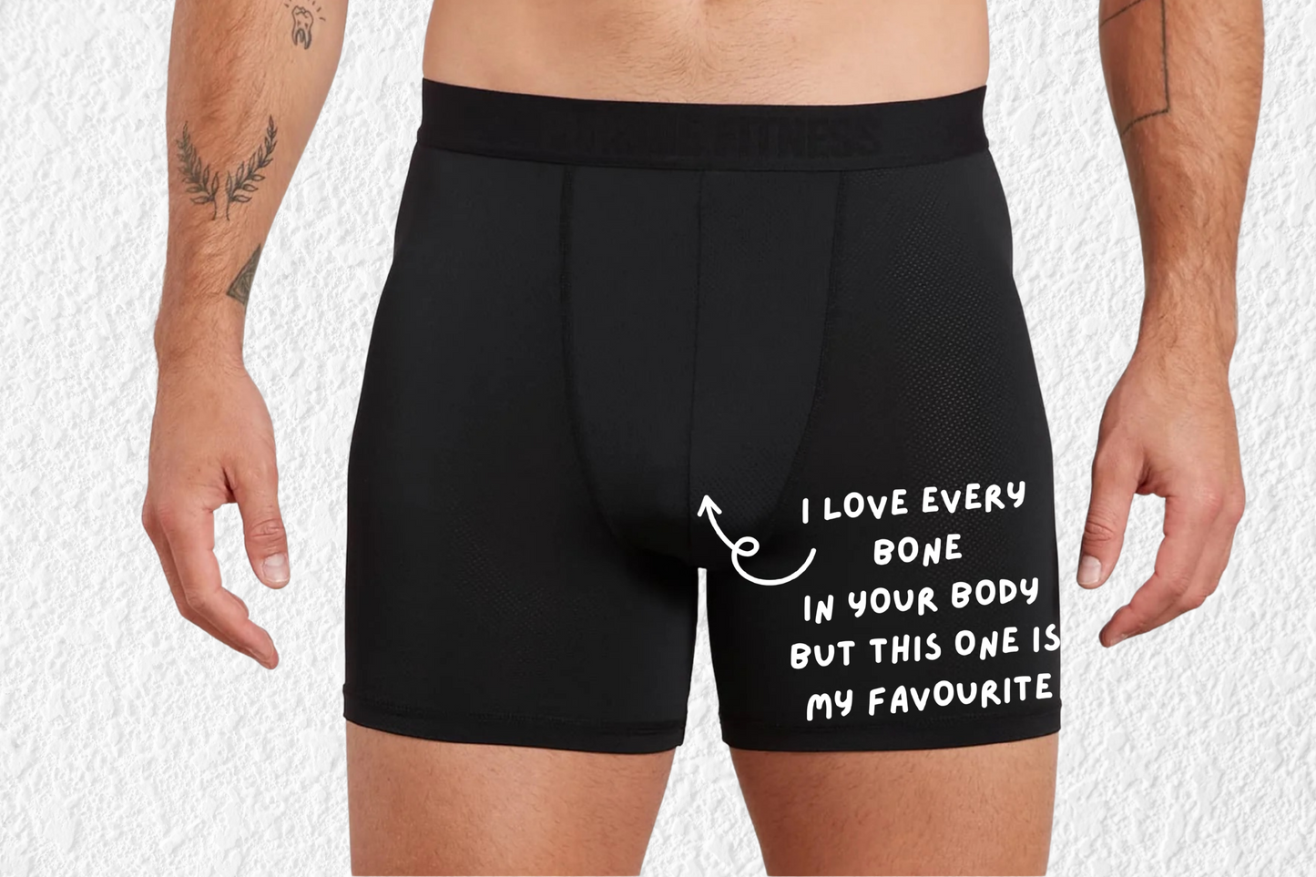 Funny 'Favourite Bone' Boxer Briefs, Novelty Underwear Gift