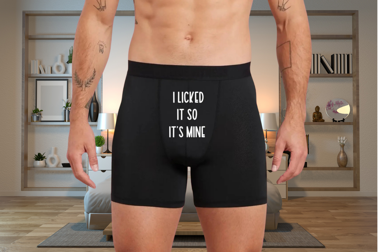 Funny 'Won't Ride Itself' Black Boxers
