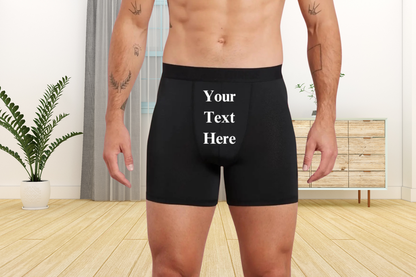 Design Your Own Funny Black Boxers