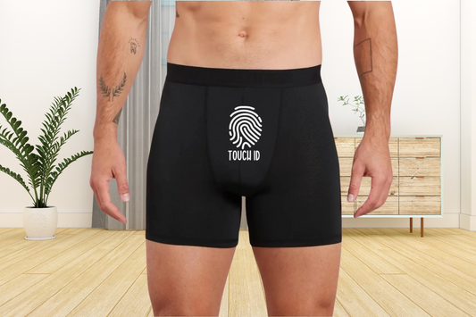 Funny Touch ID Black Boxer Briefs