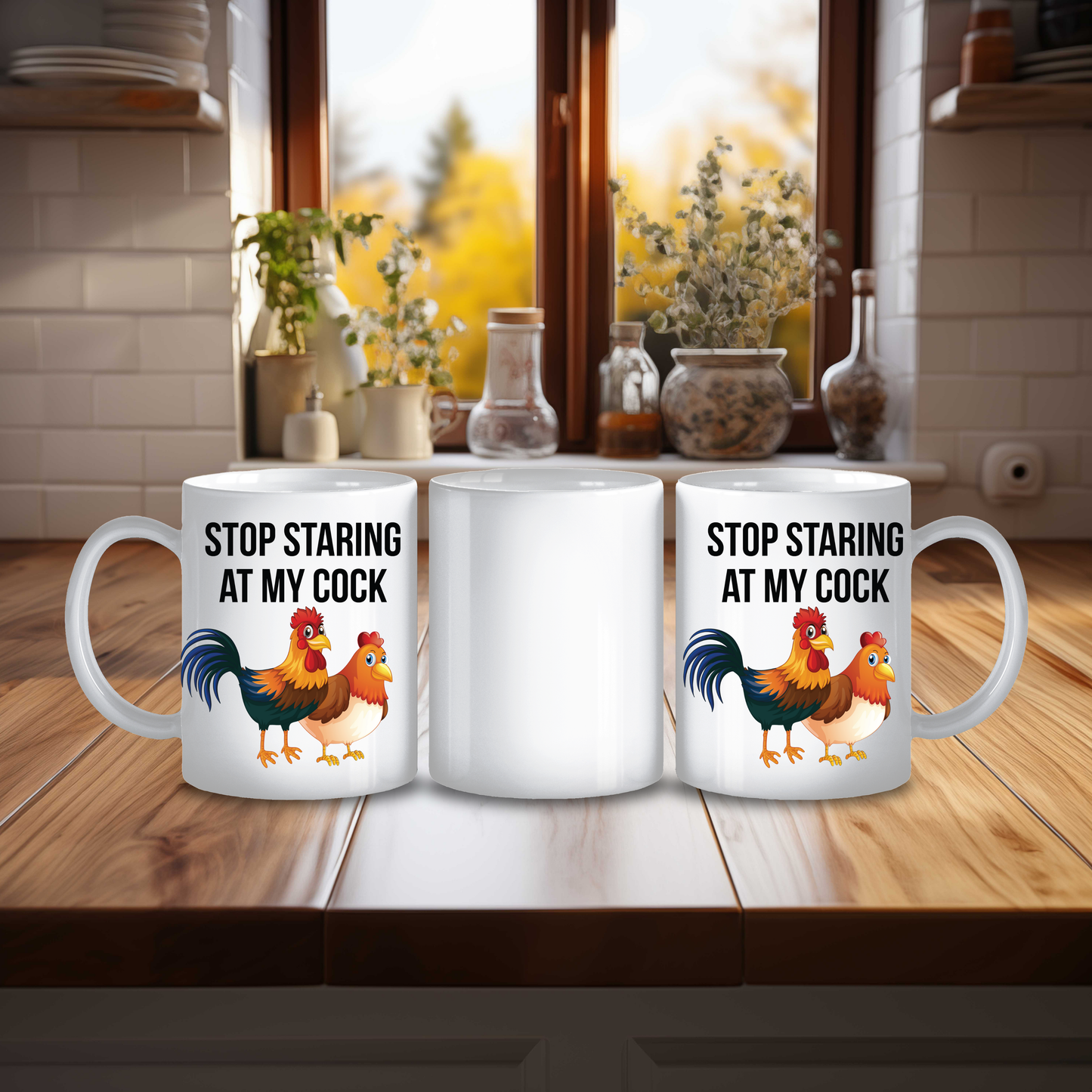 Stop Staring at My C***” Mug