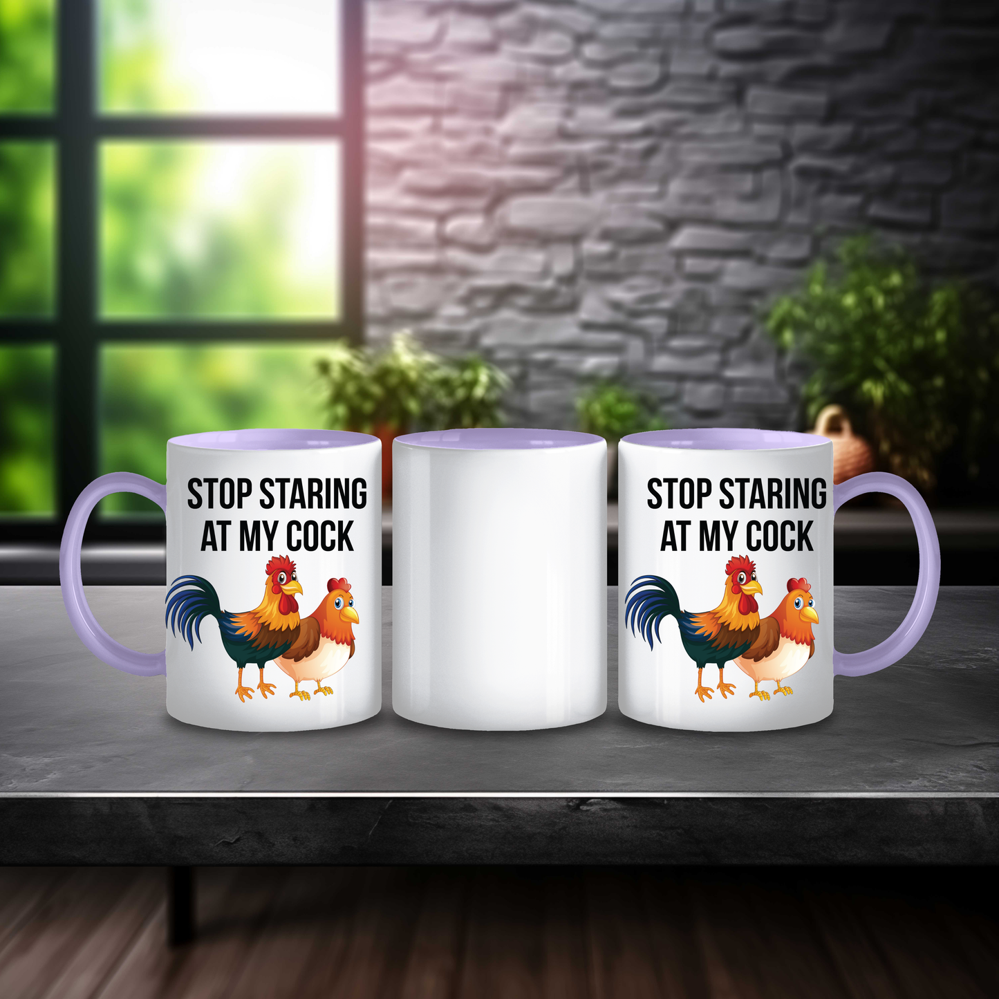 Stop Staring at My C***” Mug