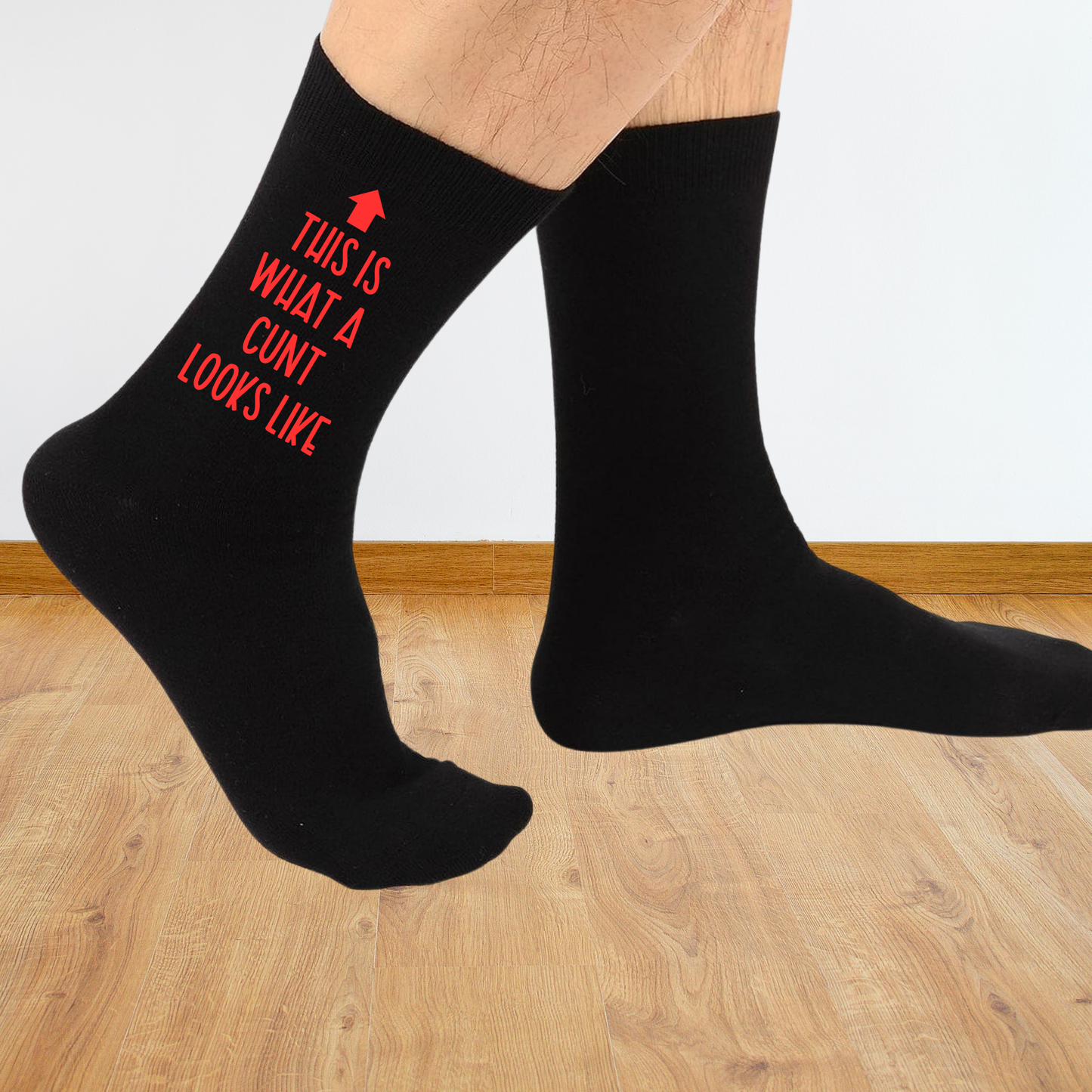 Funny Custom Text Socks - Unisex Novelty Gift