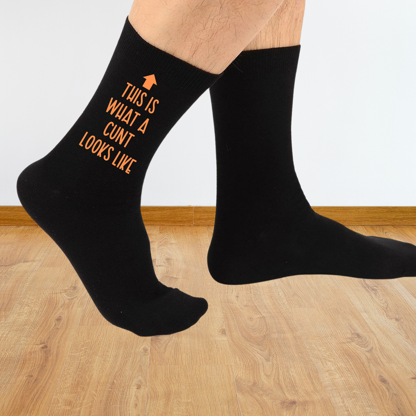 Funny Custom Text Socks - Unisex Novelty Gift