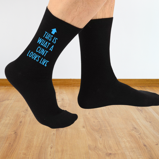 Funny Custom Text Socks - Unisex Novelty Gift