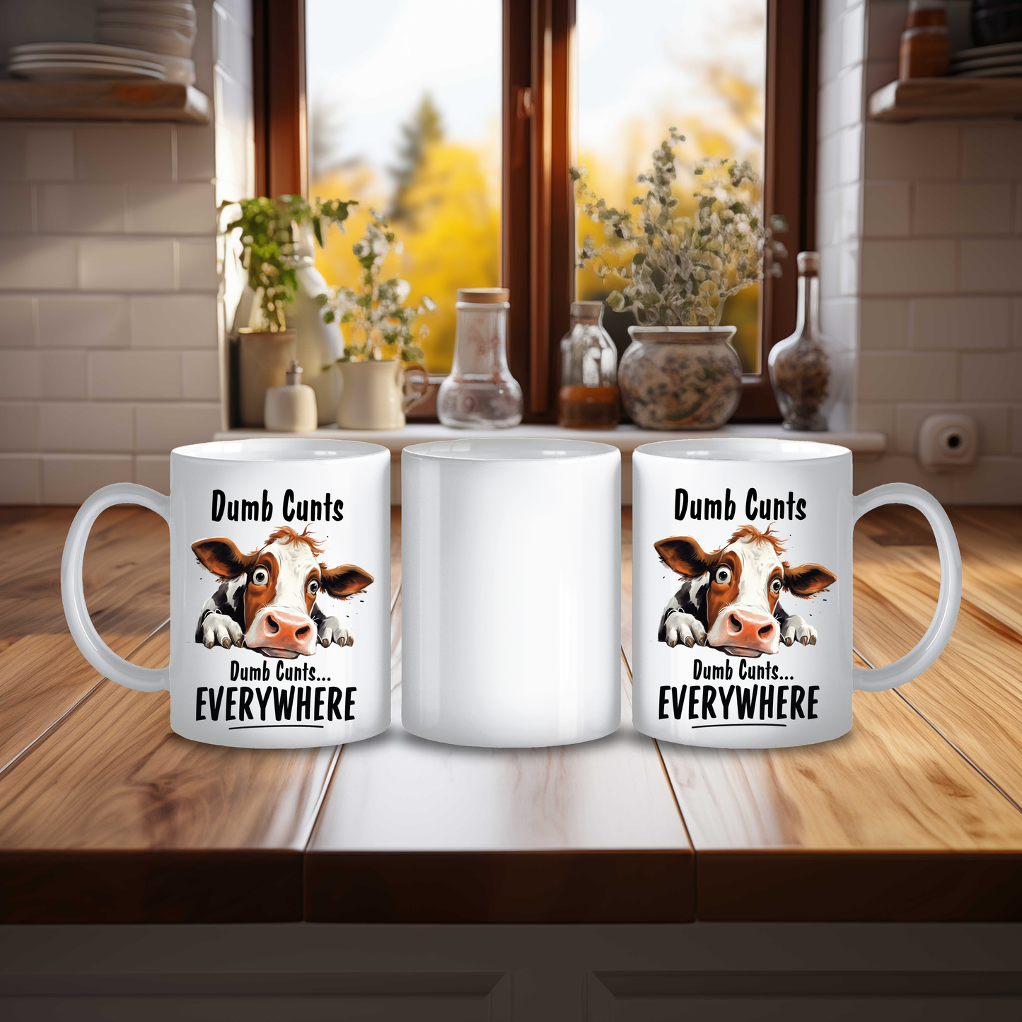 Sarcastic "Dumb C**t" Mug