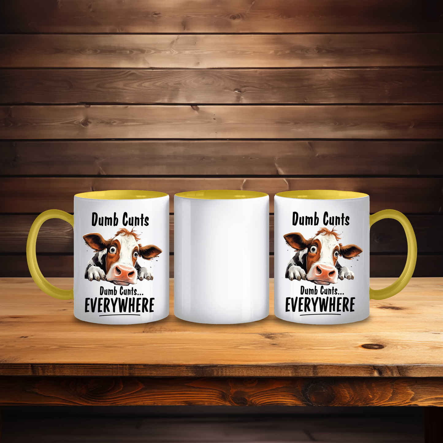 Sarcastic "Dumb C**t" Mug