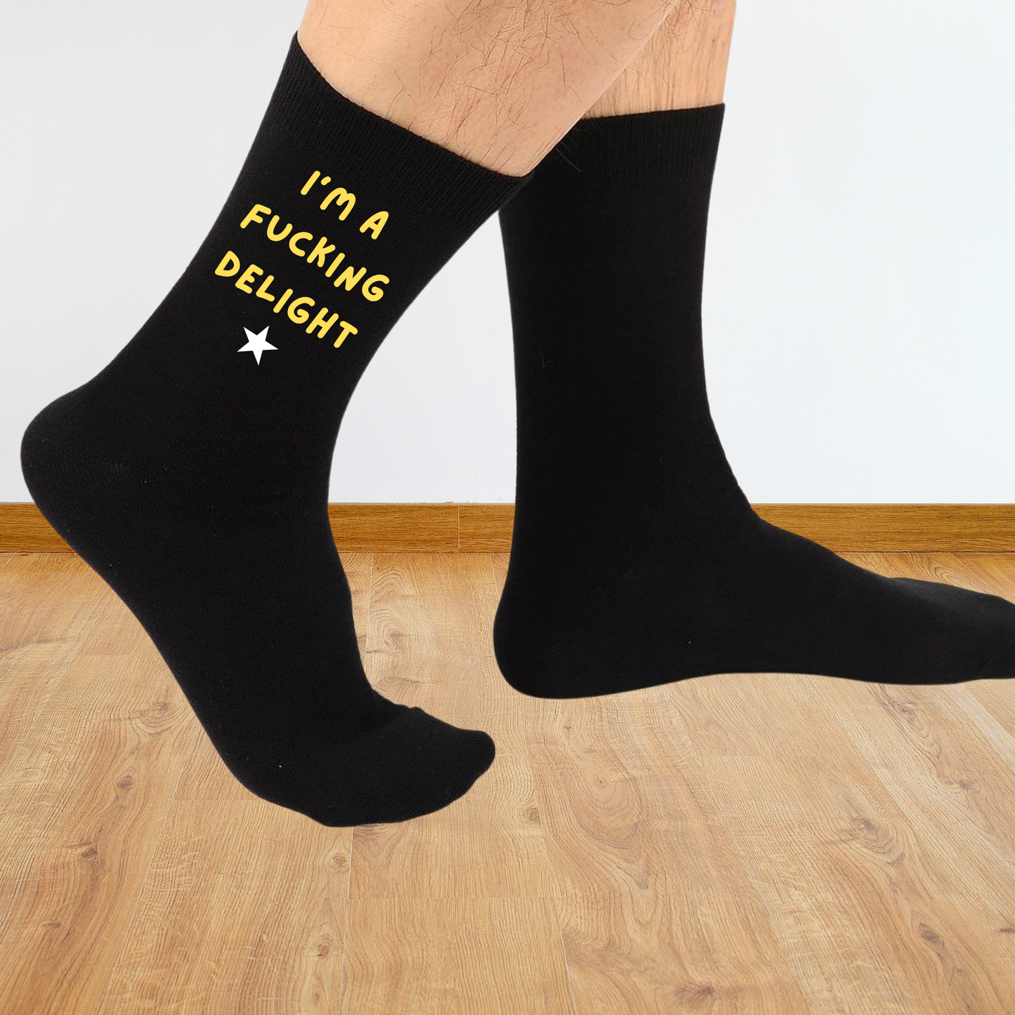 Funny Custom Text Socks - Unisex Novelty Gift