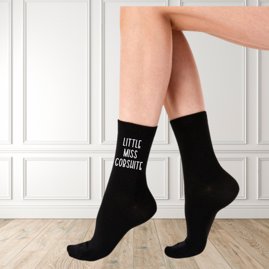Funny Custom Text Socks - Unisex Novelty Gift