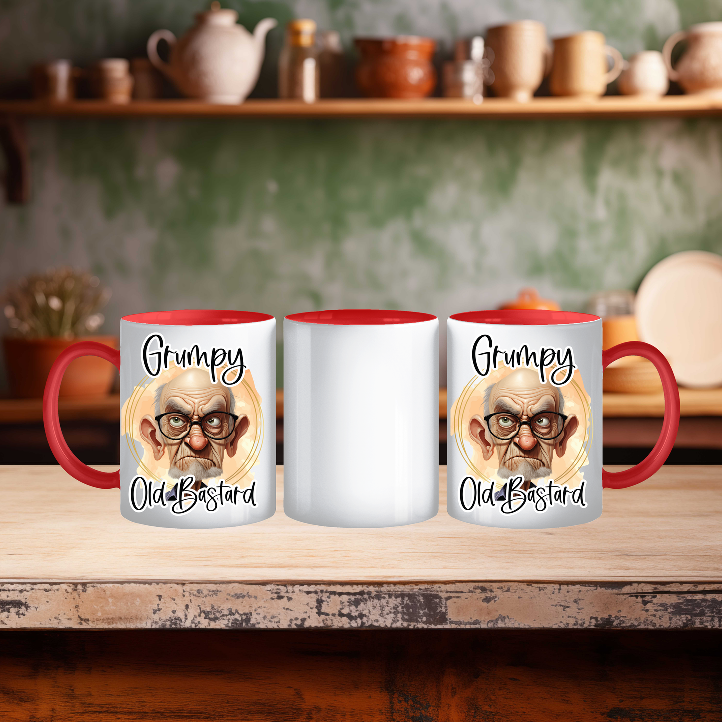 Funny "Grumpy Old Bastard" Coffee Mug