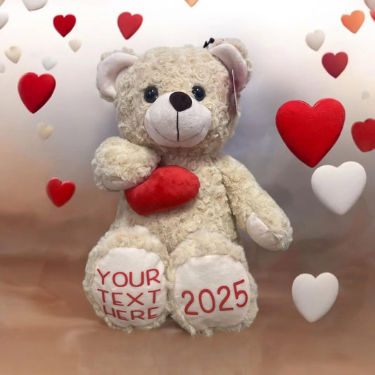 Personalised Valentines Day Bear, Valentines Plush