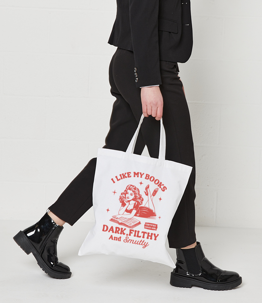 I Like My Books Filthy Tote Bag