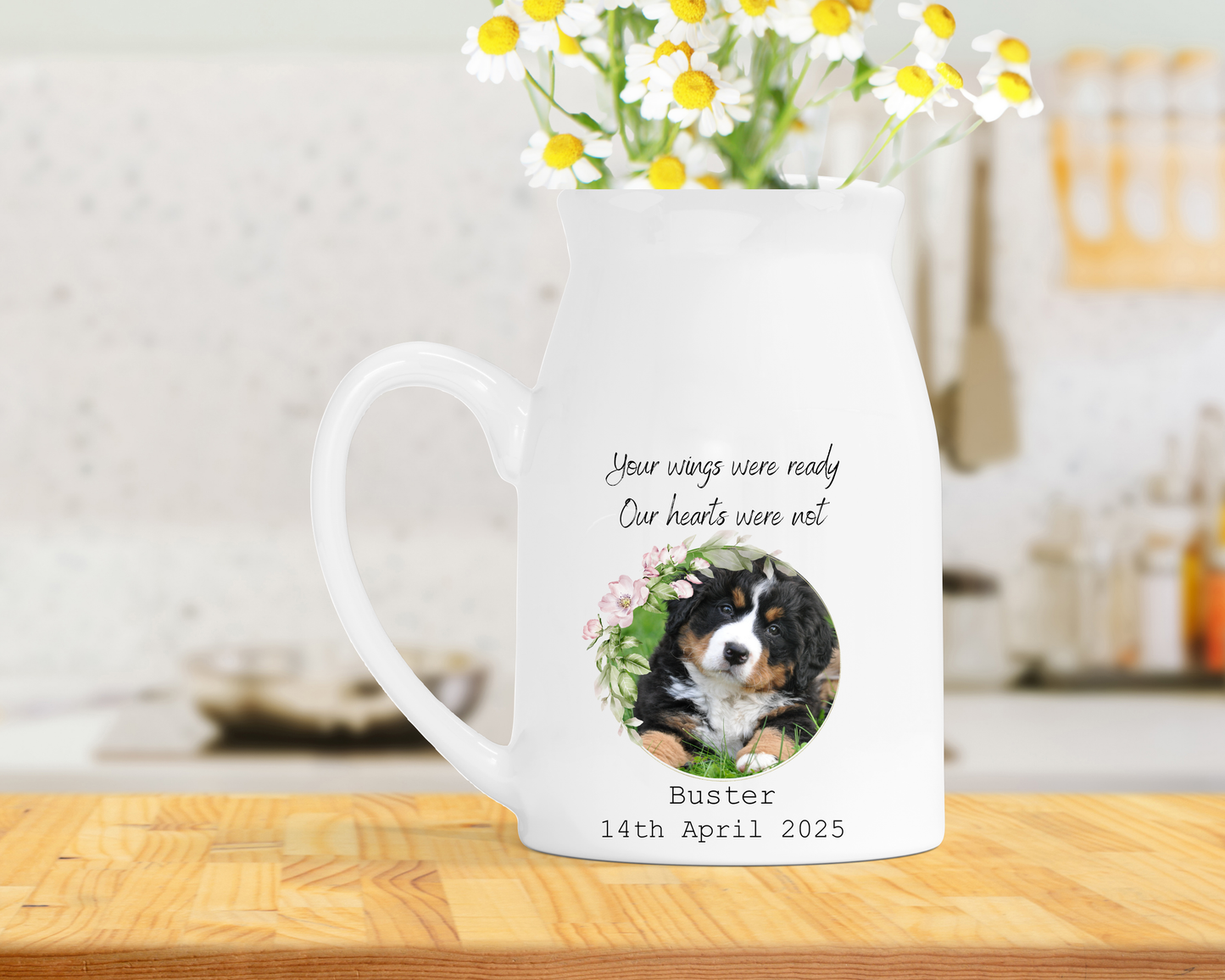 Personalised Memorial Milk Jug Vase