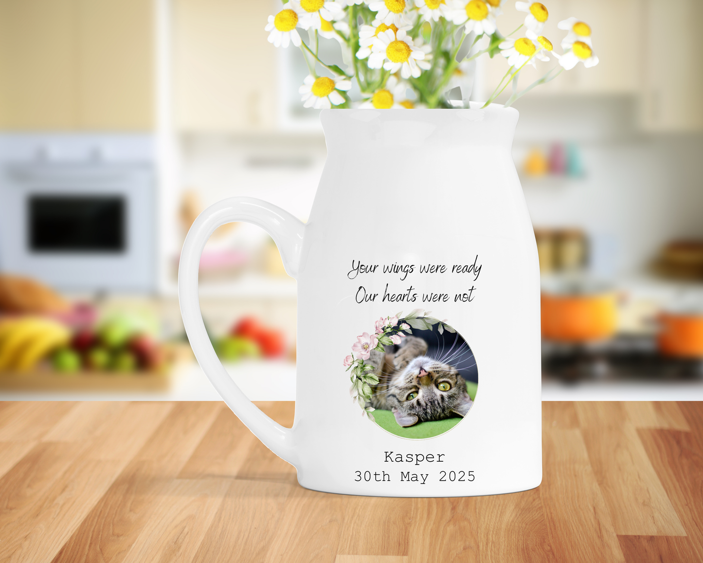 Personalised Memorial Milk Jug Vase
