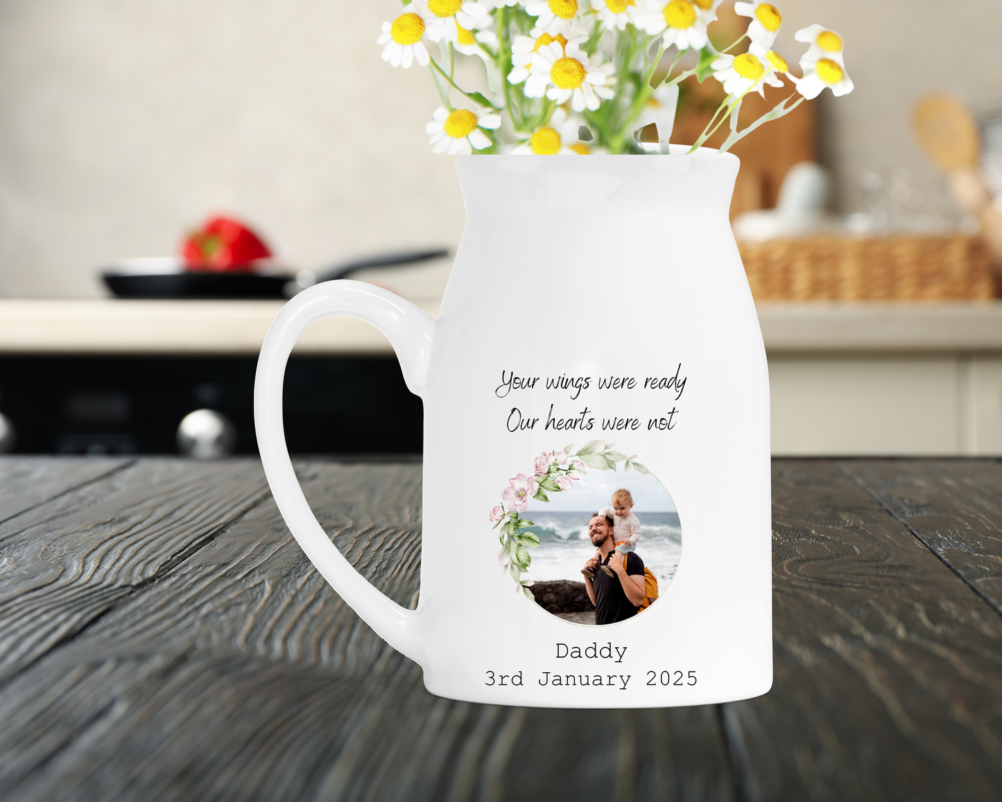 Personalised Memorial Milk Jug Vase