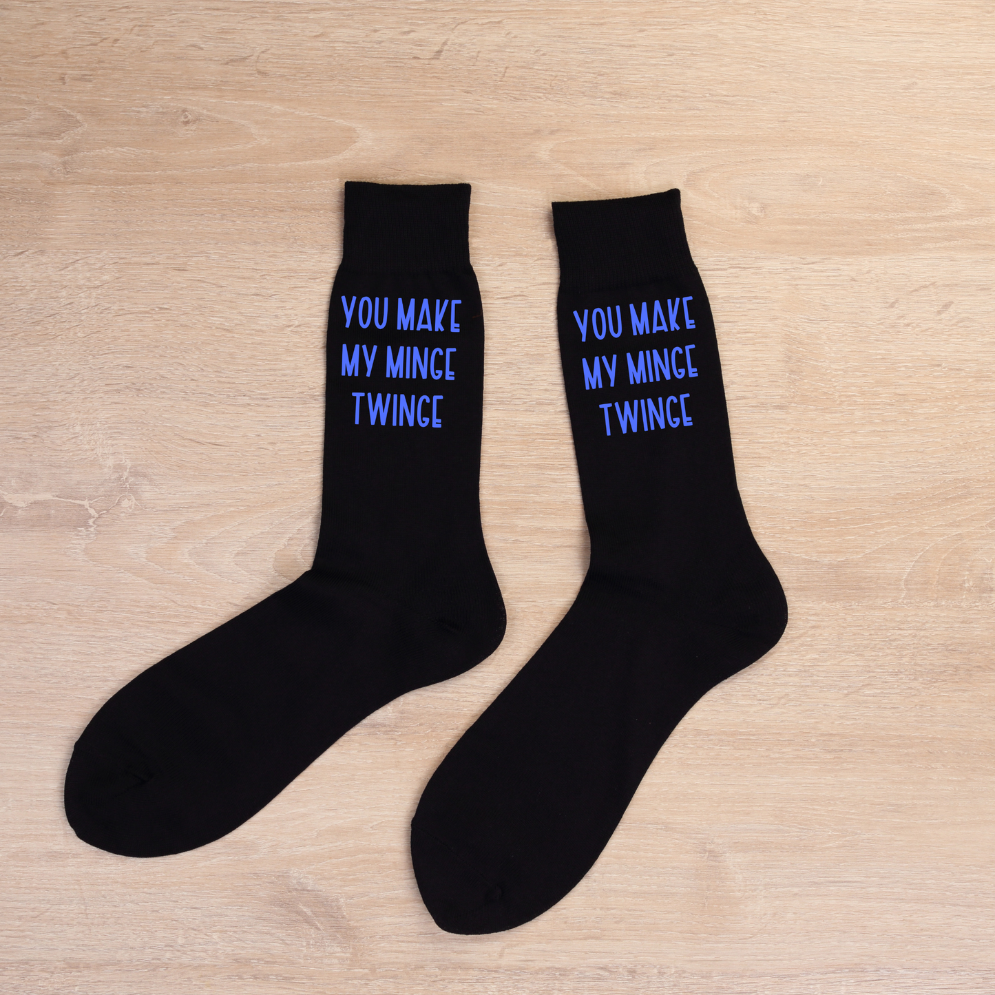 Funny Custom Text Socks - Unisex Novelty Gift