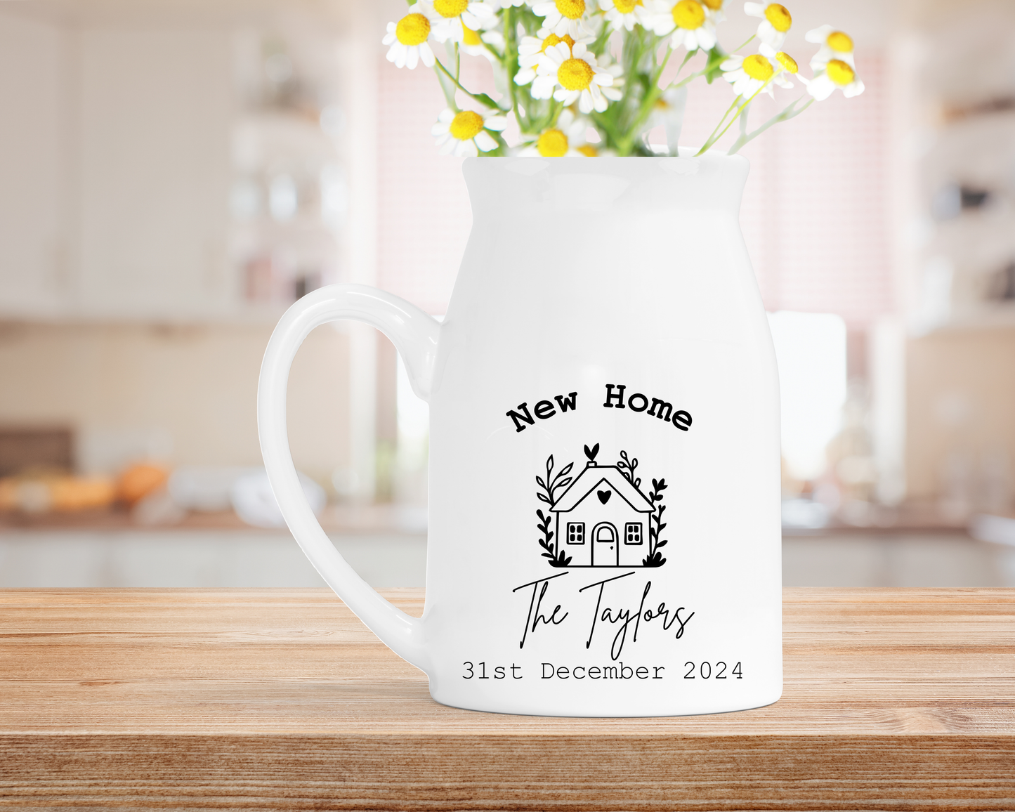 Personalised New Home Ceramic Milk Jug