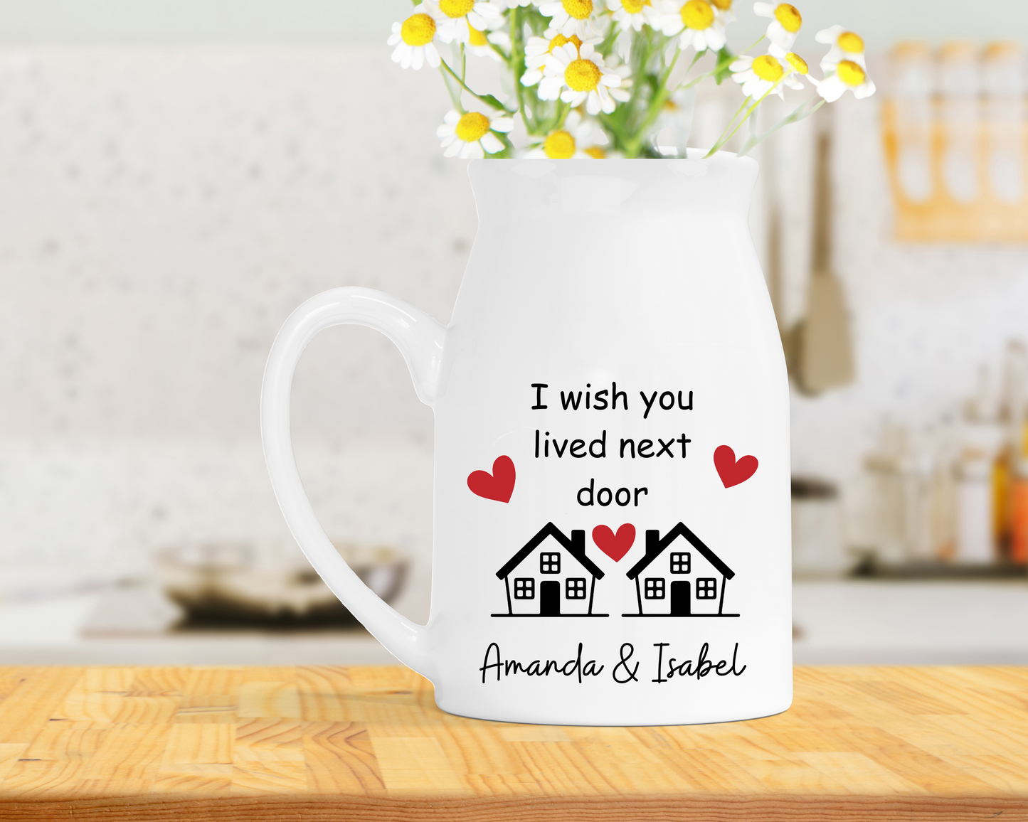 Personalised Friendship Milk Jug Vase