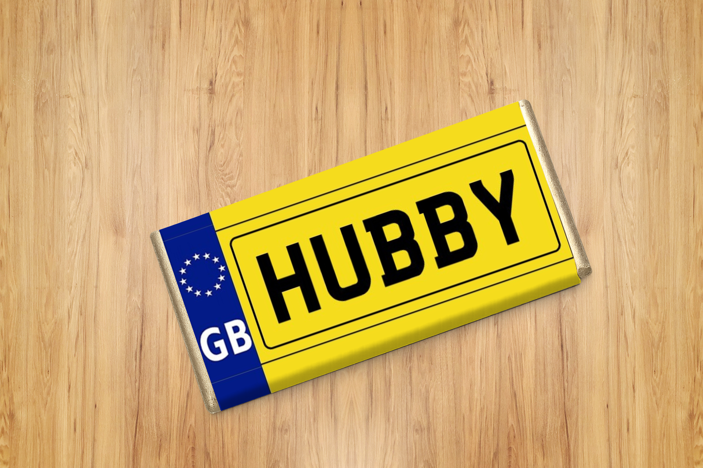Personalised Number Plate Chocolate Bar