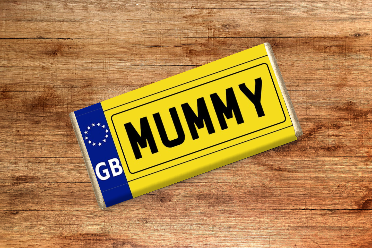 Personalised Number Plate Chocolate Bar