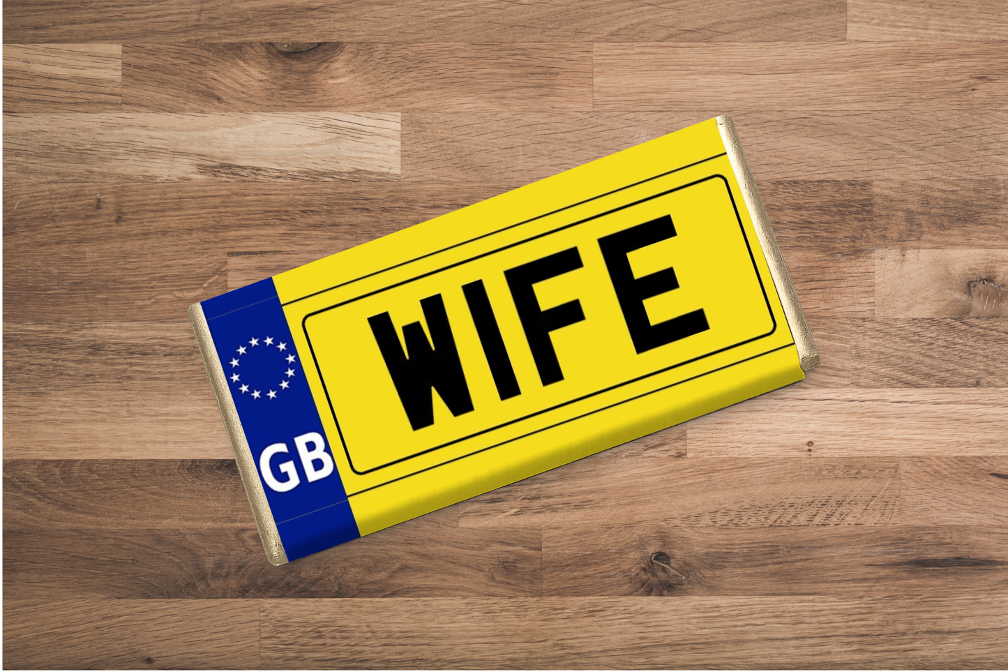 Personalised Number Plate Chocolate Bar