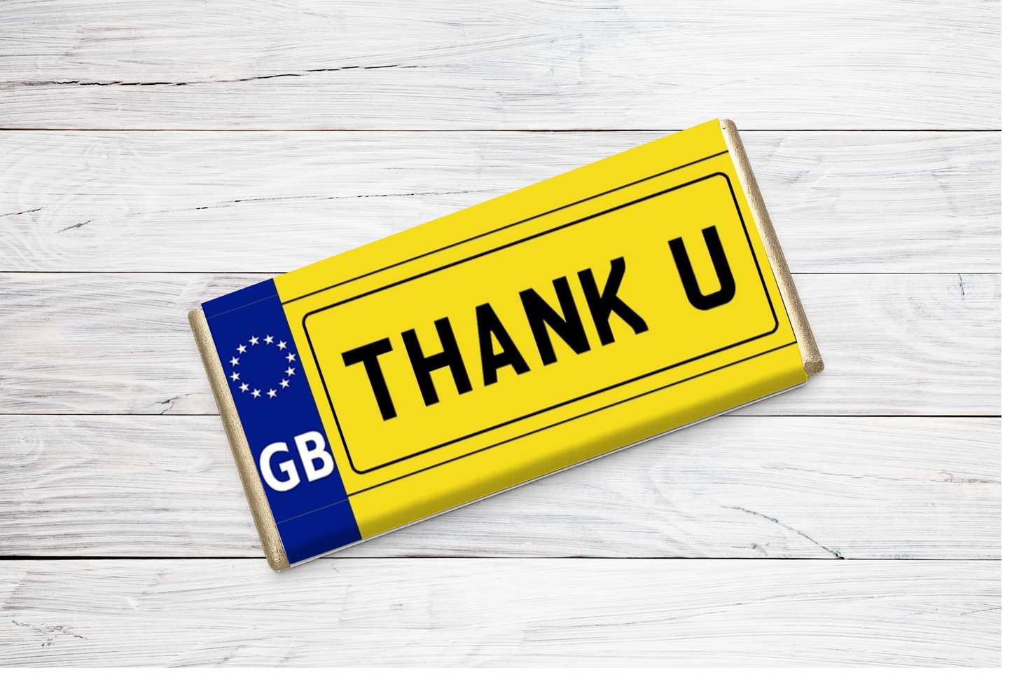 Personalised Number Plate Chocolate Bar