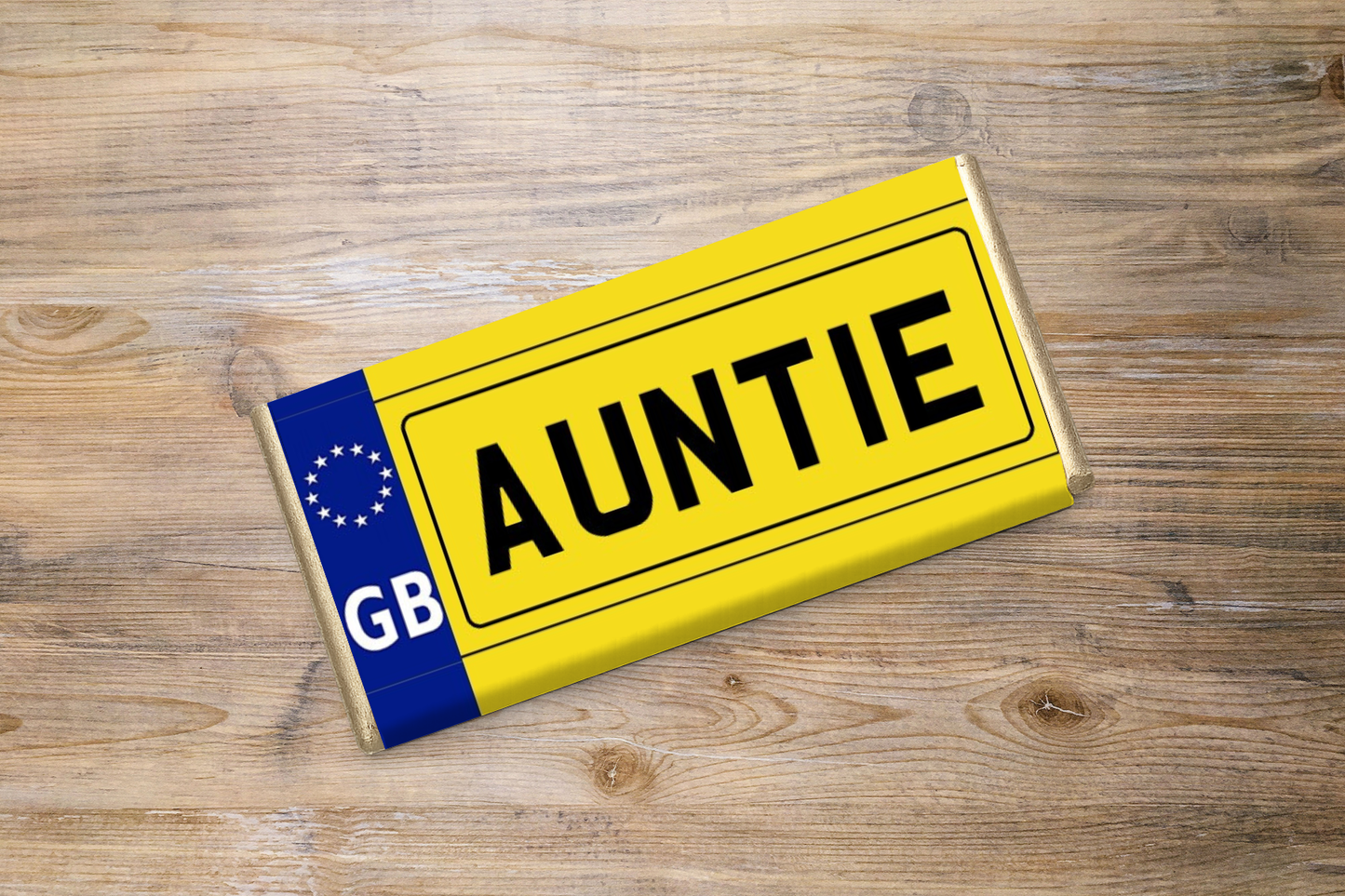 Personalised Number Plate Chocolate Bar