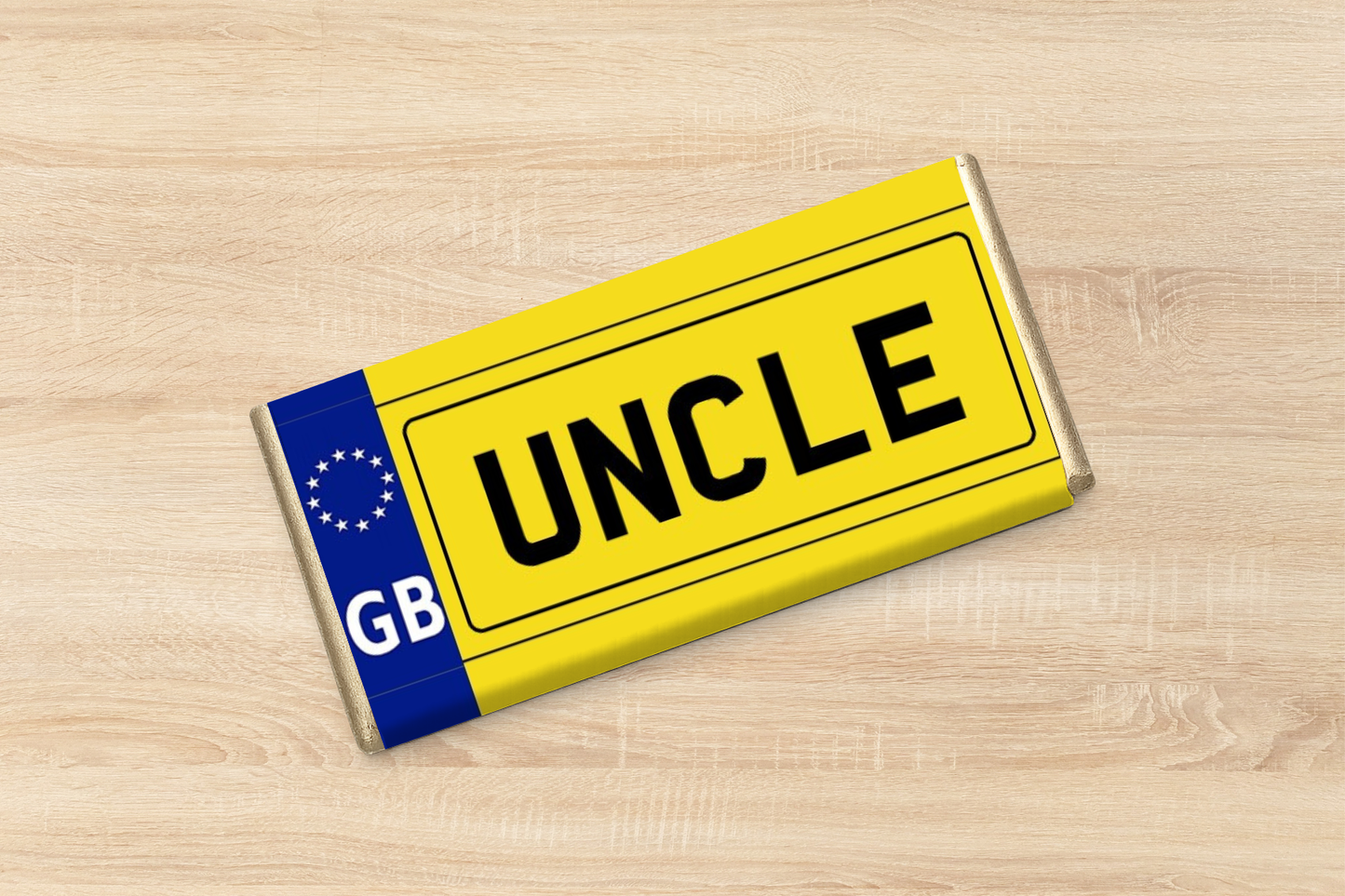 Personalised Number Plate Chocolate Bar