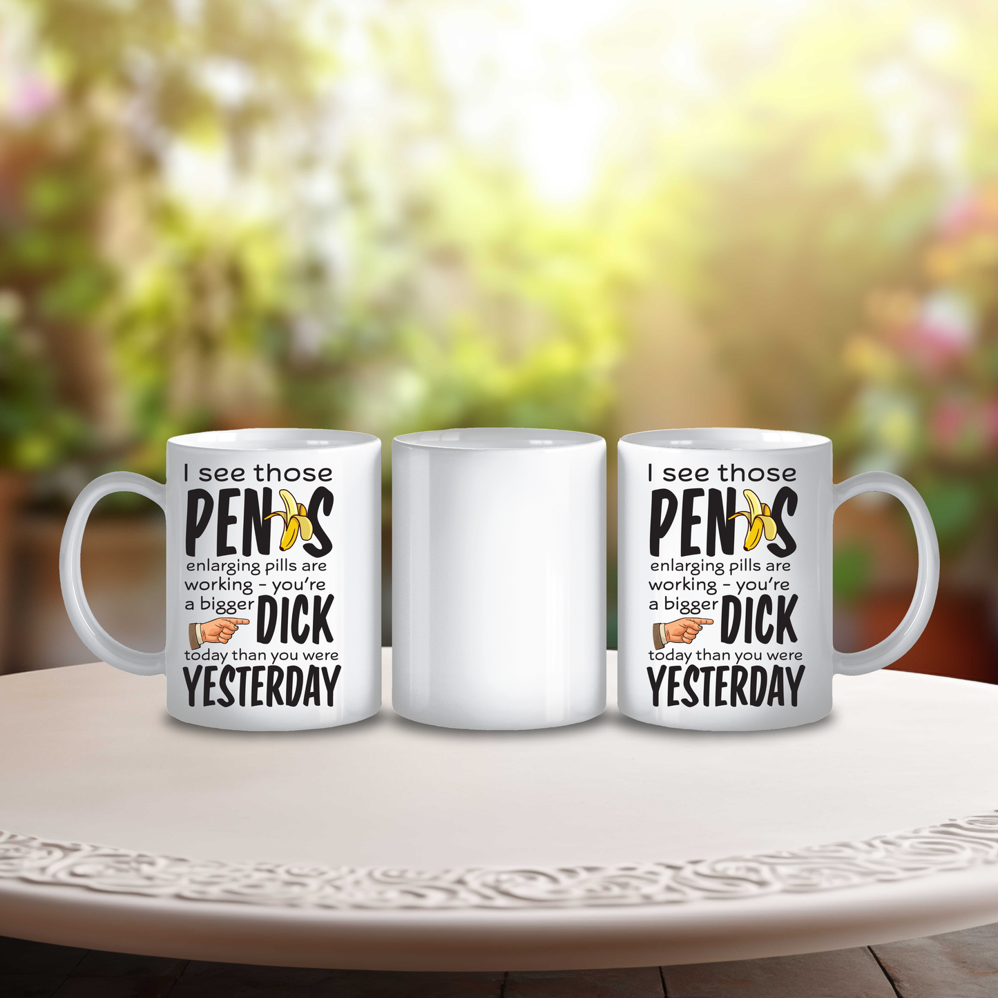 Funny Bigger D**k Than Yesterday Mug