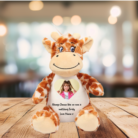 Personalised Bear – Custom Photo & Text Soft Toy