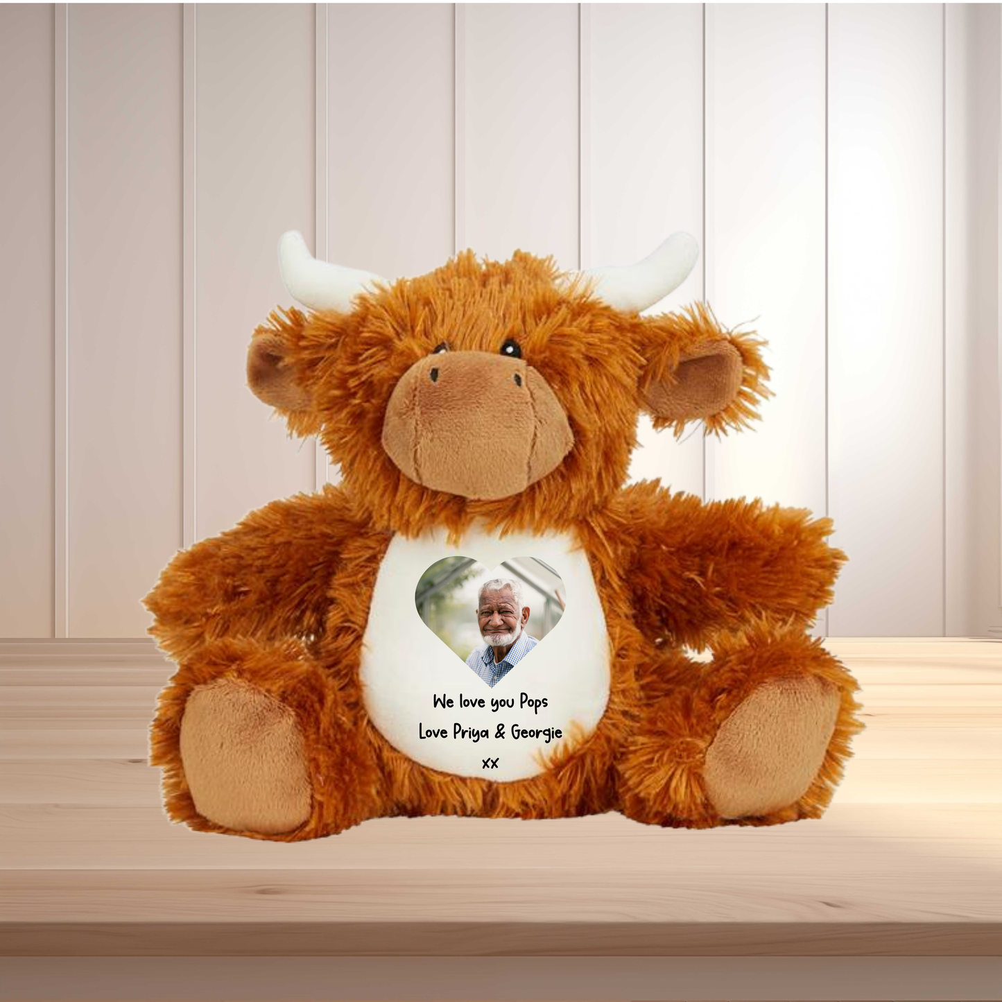 Personalised Bear – Custom Photo & Text Soft Toy